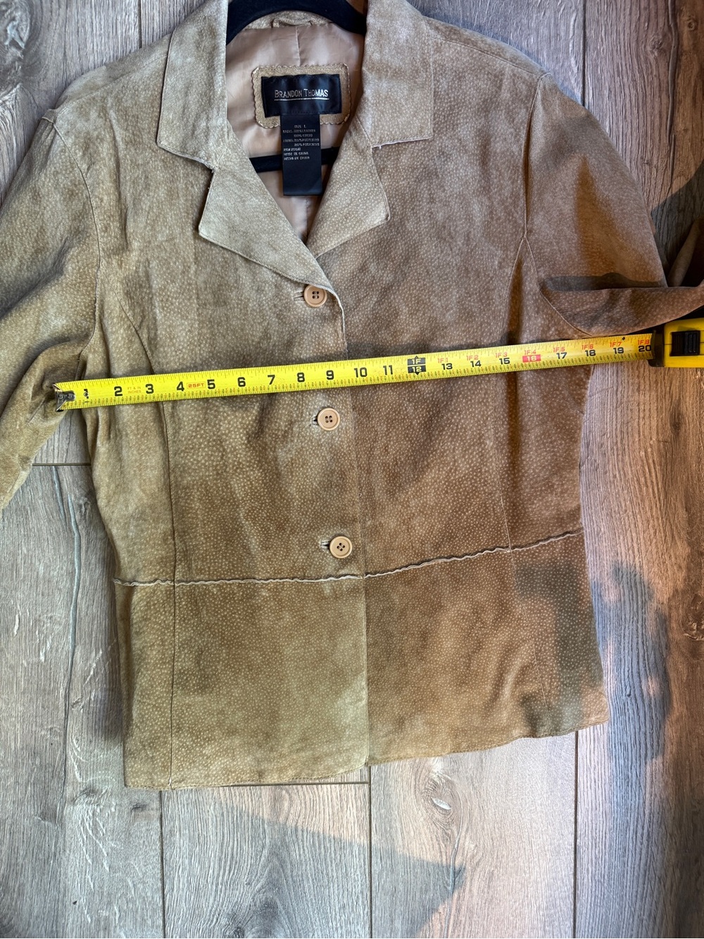 Vintage Brandon Thomas Tan Suede Blazer - Picture 13 of 15